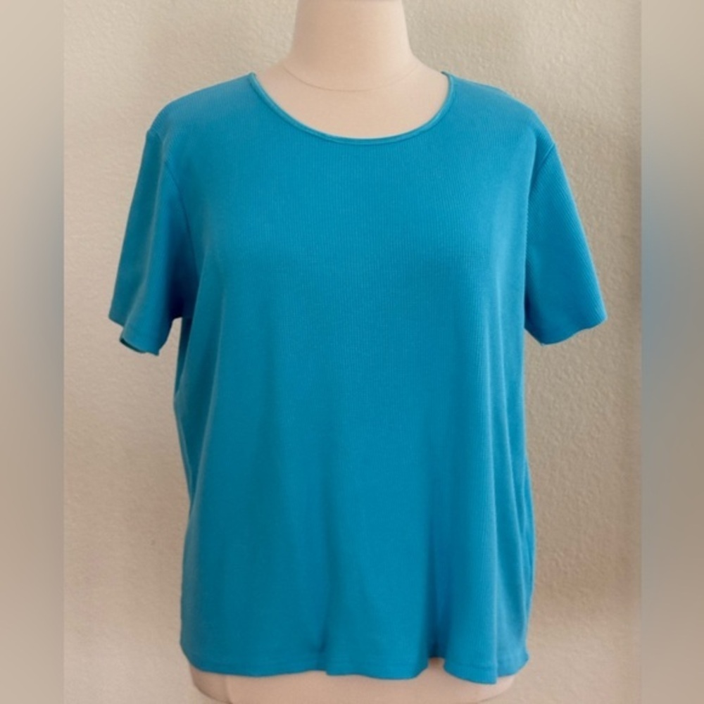 American Sweetheart Vibrant Blue Short Sleeve Women's Top XX